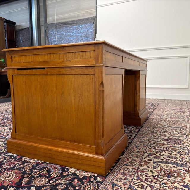 Wood English Desk from Globe Wernicke For Sale - Image 7 of 18