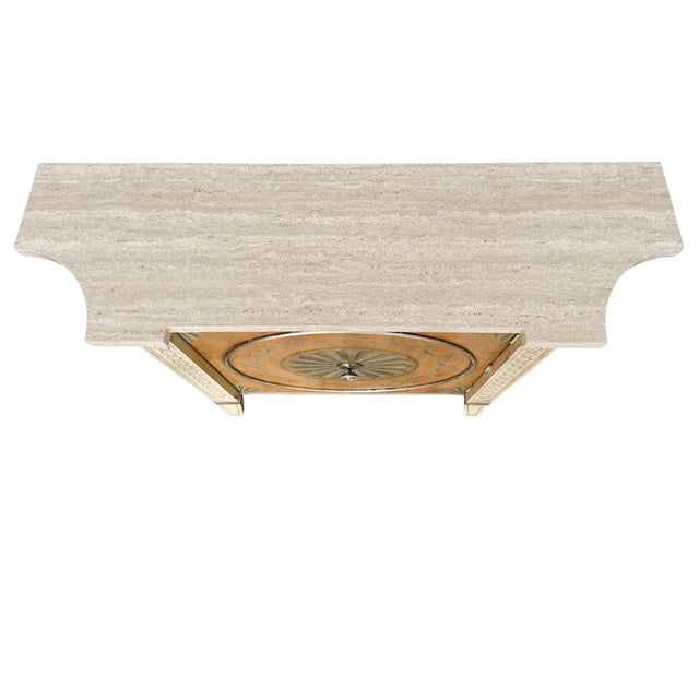 Late 20th Century Italian Neoclassical Style Hand-Painted Console Cabinet or Commode For Sale - Image 14 of 15