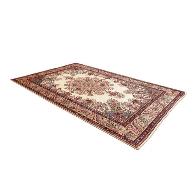 Middle Eastern Hand-Knotted Wool Tabriz Rug For Sale - Image 3 of 11