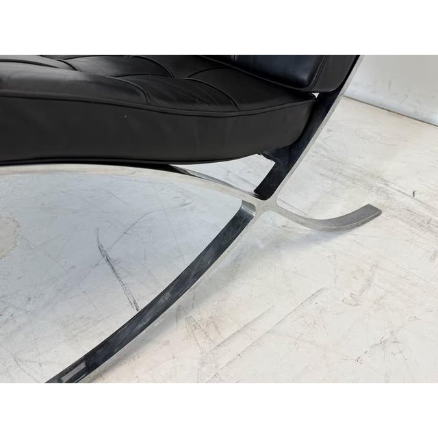 Leather Barcelona Chair by Ludwig Mies van der Rohe for Knoll Inc. For Sale - Image 16 of 18
