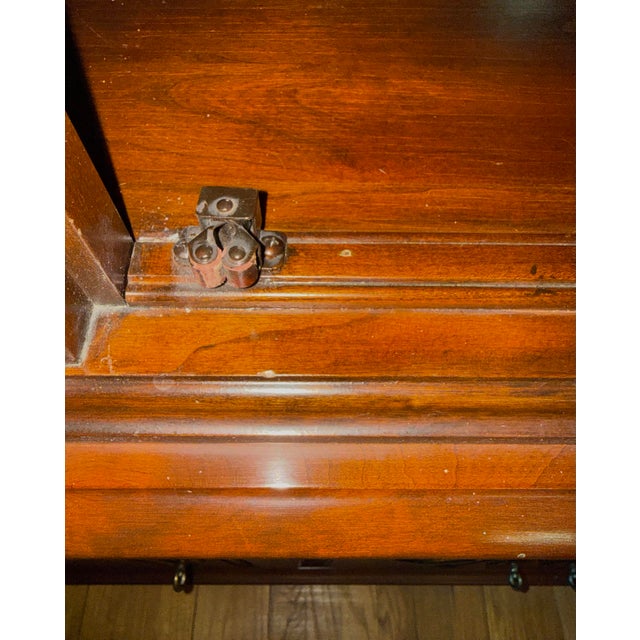 Pennsylvania House Solid Cherry Lighted China Cabinet For Sale - Image 10 of 11