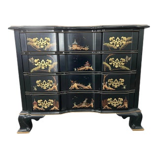 1960s Jasper Chinoiserie 4 Drawer Chest Dresser For Sale