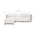 2020s Axis 4pc Sectional Avanti White Titanium Frame For Sale - Image 5 of 6