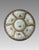 Mid-Century Modern Mid Century White & Gold Kutani Porcelain Sweetmeat Tray of 7 Bowls, Japanese Actors For Sale - Image 3 of 12