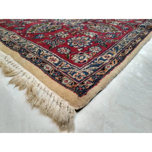 Textile 1970's Persian Lavar Kerman , 9'8" X 13'2" For Sale - Image 7 of 8