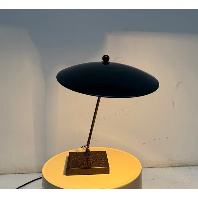 Brown Postmodern Queens Gallery Adjustable Table Lamp, 1980s For Sale - Image 8 of 8