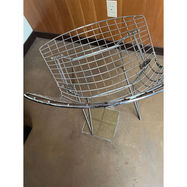 1950s Mid Century Harry Bertoia Chrome Chair for Knoll For Sale - Image 9 of 9