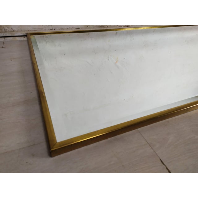 Wood Vintage Golden Mirror, 1970s For Sale - Image 7 of 11