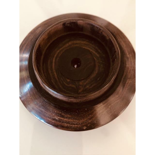 Brown Antique "Beehive" Treen String Holder - Museum /Private Collector Quality For Sale - Image 8 of 10