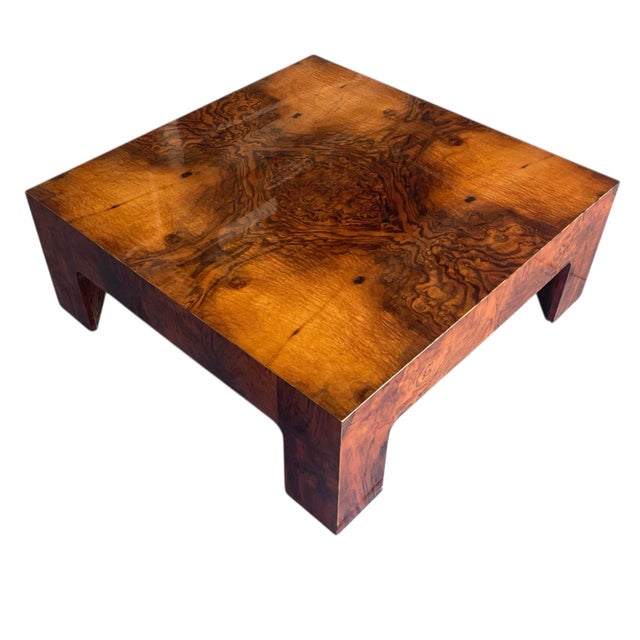 Mid-Century Modern Vintage Sculptural Modern Burl Wood Coffee Table, in the Style of Milo Baughman For Sale - Image 3 of 10
