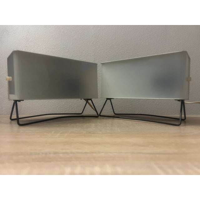 Table Lamps by Pokrok Žilina, 1960s, Set of 2, in Very Good conditions. Designed 1960 to 1969 This piece has an...