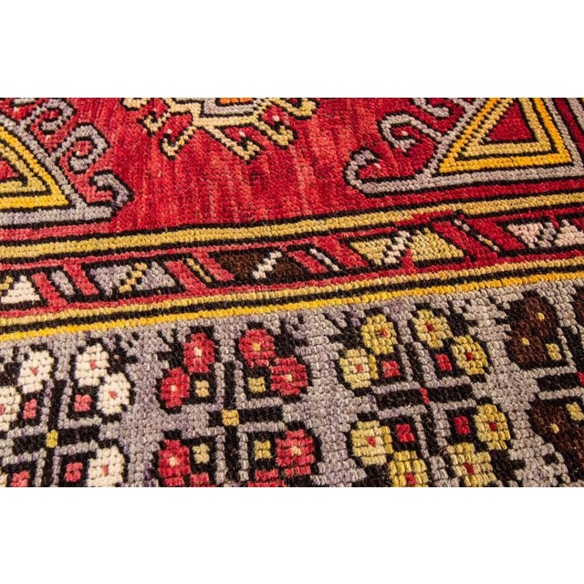 1960s Doris Leslie Blau Vintage Striped Light Beige Hand-Knotted Wool Rug For Sale - Image 5 of 7