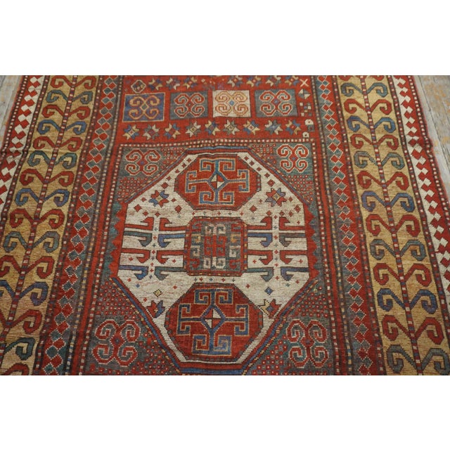 Textile 19th Century Caucasian Karachopf Kazak Carpet ( 5' x 9'9" - 152 x 297 ) For Sale - Image 7 of 12