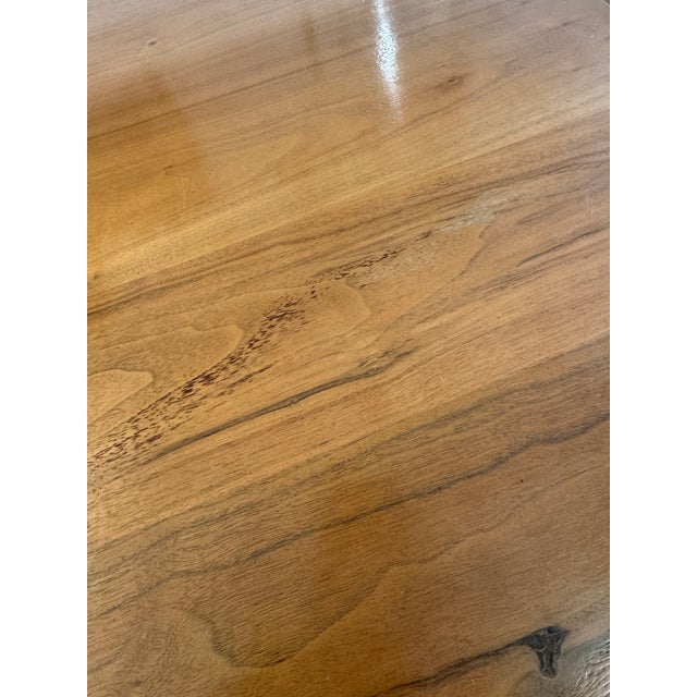 Custom Design Solid Walnut Extension Dining Table For Sale - Image 10 of 13