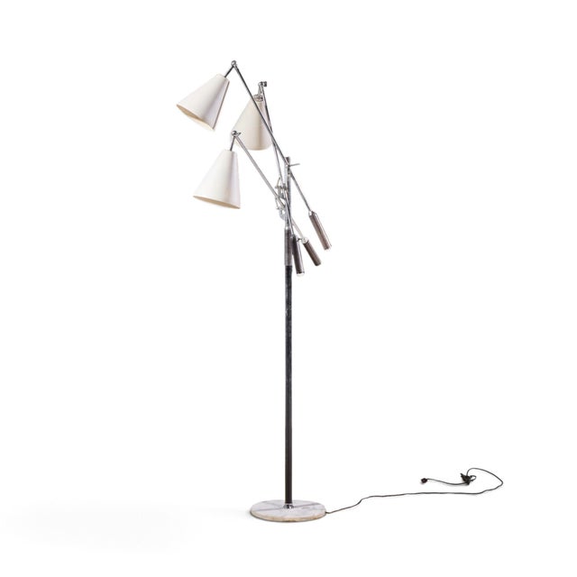 Arredoluce Angelo Lelli for Arredoluce Triennial Mid Century Italian Floor Lamp For Sale - Image 4 of 7