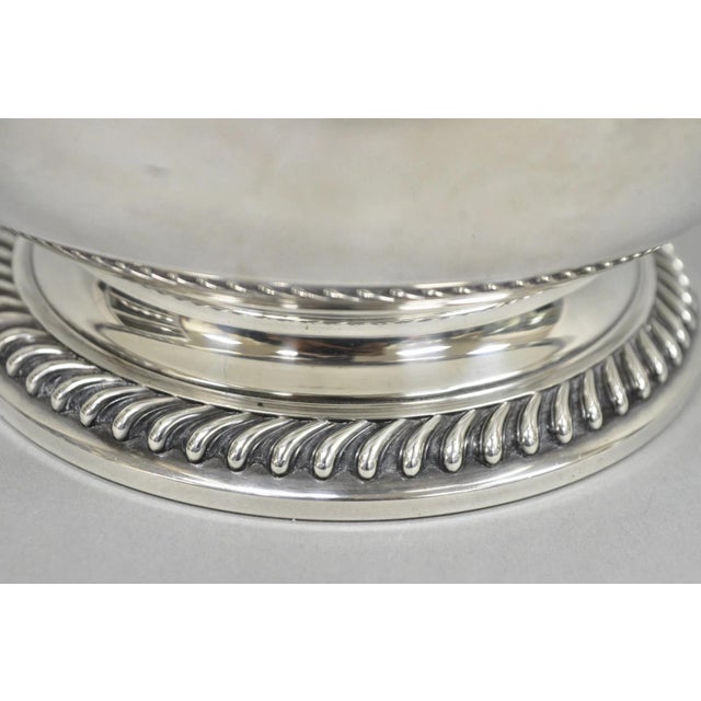 Antique English Regency Lion Head Silver Plated Covered Bar Ice Bucket For Sale - Image 15 of 17