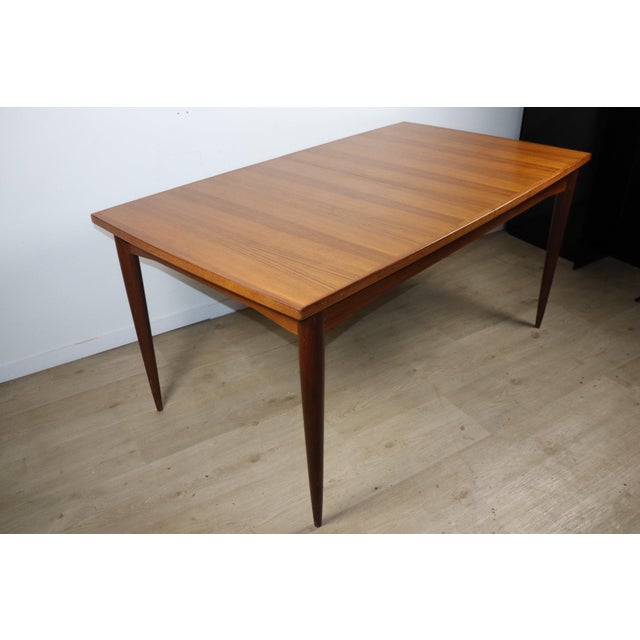 Scandinavian Extendable Teak Dining Table, 1960s For Sale - Image 11 of 18