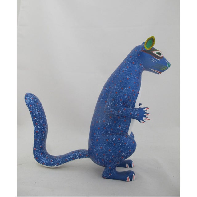 Oaxacan Alebrije Squirrel Wood Carving Mexico Folk Art Figure Sculpture For Sale In Portland, OR - Image 6 of 12