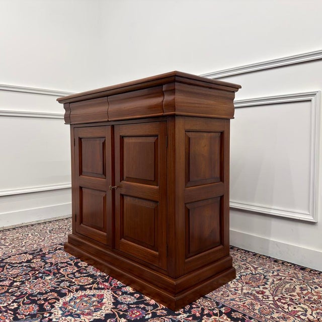 English Office Sideboard in Teak For Sale - Image 4 of 11