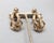 Vintage 1955 Signed Napier Book Piece Goldtone "Garland" Drop Clip Earrings-2 Pieces For Sale In Philadelphia - Image 6 of 9