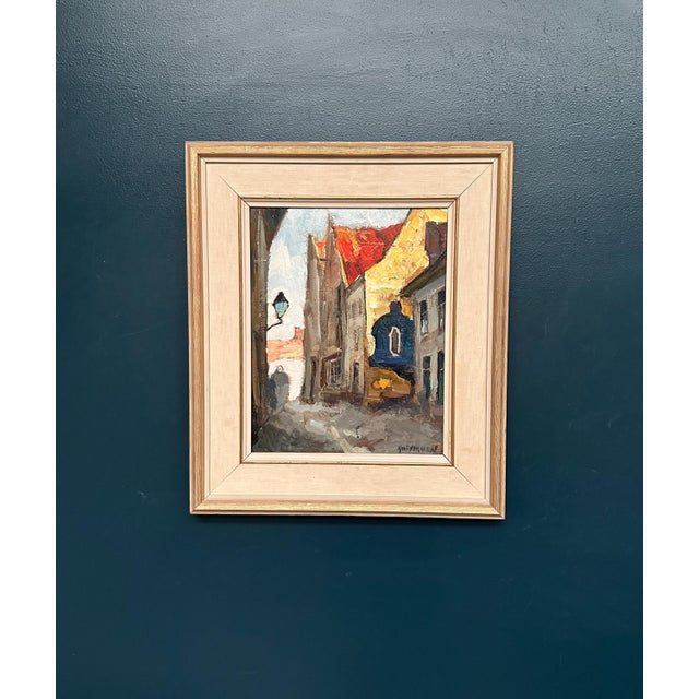 Knut Norman, Alley, 1950s, Oil Painting on Panel, Framed For Sale - Image 7 of 16
