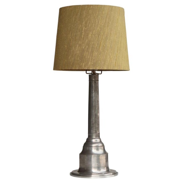 Art Nouveau Pewter No. 696 Table Lamp by Just Andersen, Denmark, 1930s For Sale - Image 15 of 15