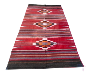 Turkish Vintage Nomadic Kilim Rug