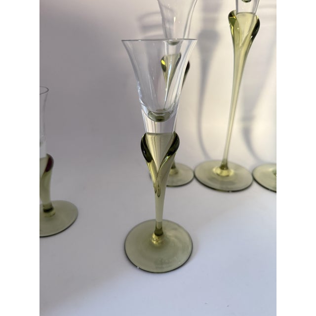 Rosenthal Papyrus Candleholders and Vase by Michael Boehm for Rosenthal Studio Line, 1970s, Set of 5 For Sale - Image 4 of 9