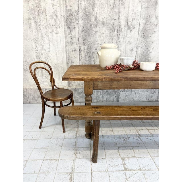 French Oak Farmhouse Refectory Table For Sale - Image 9 of 10