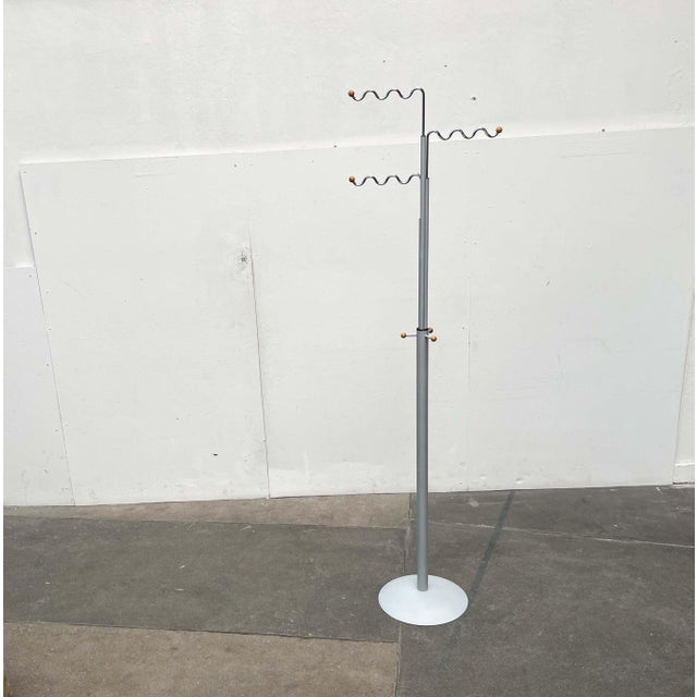 Postmodern Postmodern German Gray Metal Coat Rack by Markus Börgens for D-Tec, 1980s For Sale - Image 3 of 18