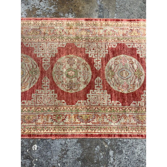 2ft 6in × 6ft 5in Oushak Turkish Runner Rug, Vintage For Sale - Image 4 of 12