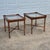 Mid-20th Century Vintage Lane Faux Bamboo Wood & Glass Side End Tables, a Pair For Sale - Image 13 of 13