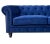 Chester premium 3-seater sofa, navy blue velvet upholstery -design sofa, 3 seats. -made with a solid wooden structure....