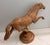 Tan Vintage Hand Carved Large Stallion Wood Sculpture Equestrian Decor. For Sale - Image 8 of 11