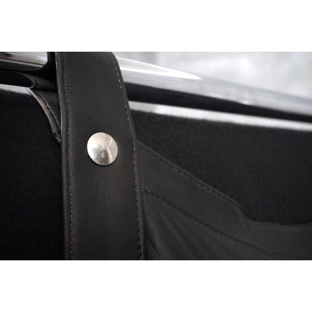 Black Leather Stringa 2-Seater Sofa by Gae Aulenti for Poltronova, 1960s For Sale - Image 11 of 18