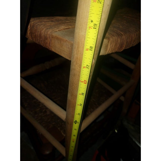 French Country 1960s Ladderback Ladder Back Side Dining Chair - Stripped/Unfinished For Sale - Image 3 of 5