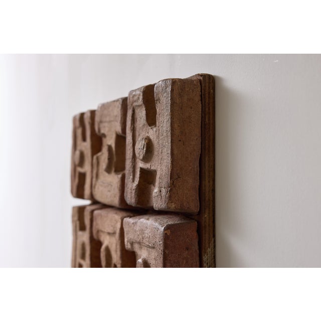 Ceramic Inca Wall Panel by Georges Jouve, 1960s For Sale - Image 9 of 11