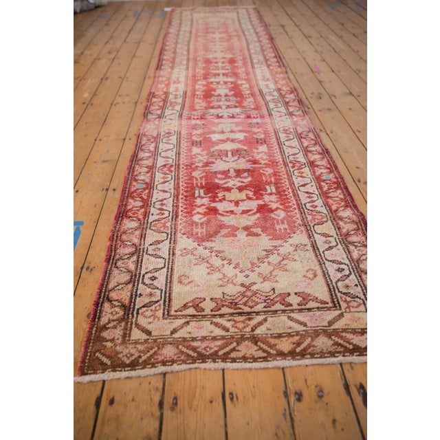 Textile Vintage Distressed Kurd Rug Runner - 3'1" X 13'3" For Sale - Image 7 of 10