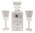 Crystal Decanter with 2 Crystal Glasses from RCR, Italy, 1970s, Set of 3 For Sale - Image 8 of 8