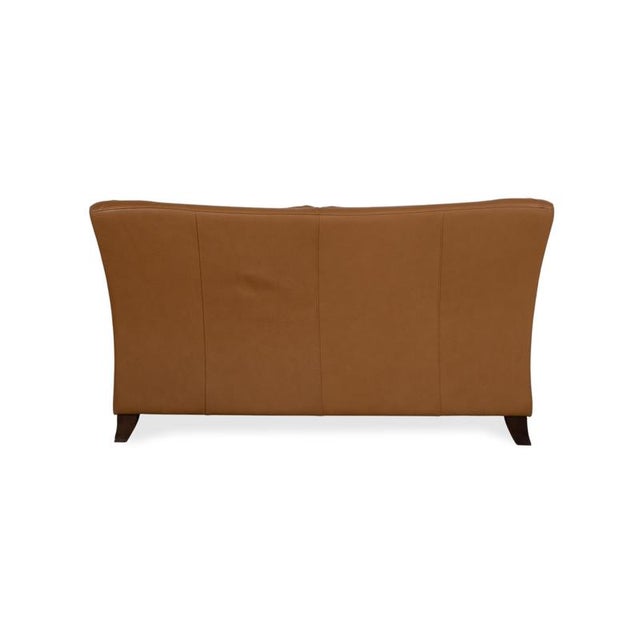 Cognac Leather 2-Seater Sofa from Natuzzi For Sale - Image 10 of 12