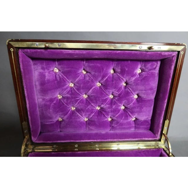 Brown Jewelry Box from Maison Aucoc For Sale - Image 8 of 10