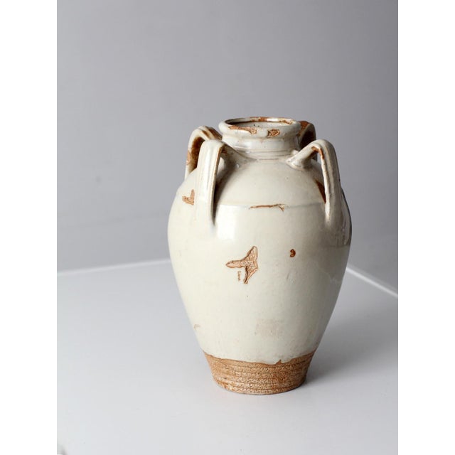 Vintage Handmade Studio Pottery Amphora Vase For Sale - Image 14 of 16