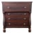 19th Century American Empire Flame Mahogany Four-Drawer Chest For Sale