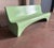 Mid-Century Large Mint Green Fibreglass Garden Bench, 1960s For Sale - Image 9 of 9