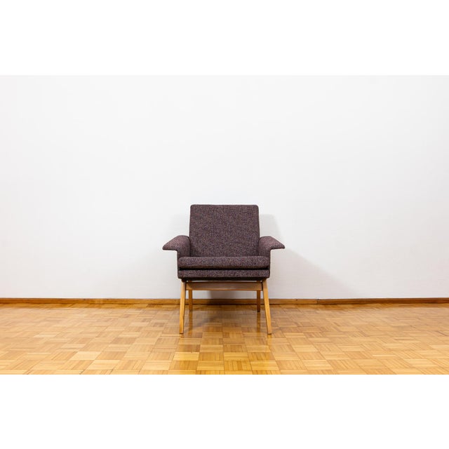 Mid-Century Modern Mid-Century Armchair, Former Czechoslovakia, 1960s For Sale - Image 3 of 13