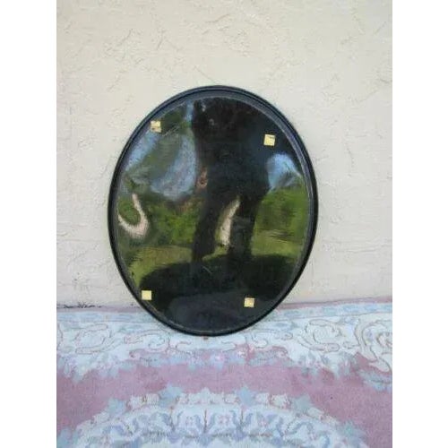 1970s Hollywood Regency Faux Bamboo Black and Gold Side Folding Serving