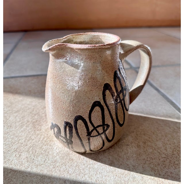 Modernist Studio Ceramic Art Jug Vase from Helma Klett, Germany, 1950s For Sale - Image 11 of 15