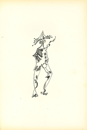 Bruno Capacci, Composition of Diodora, Lithograph, 1950