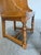 Wood Pair of Dutch Colonial Style Vintage Oak Barrel Back Chairs For Sale - Image 7 of 12