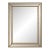 Brass and Beveled Glass Wall Mirror, Mid-20th Century For Sale